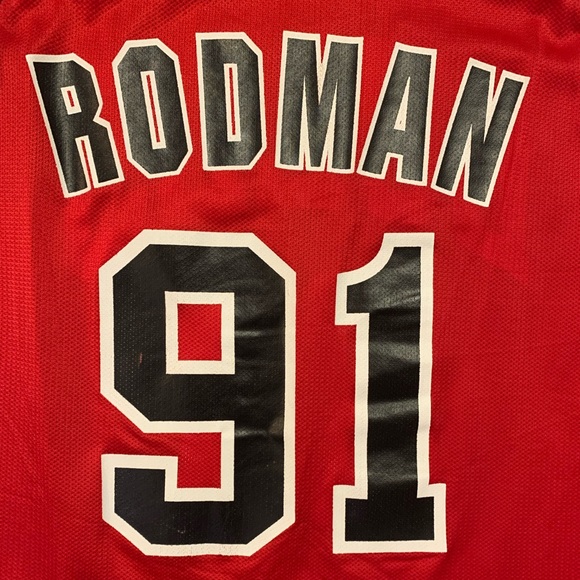 Vintage Champion Bulls Dennis Rodman, Super Rare Men Med size 40!! Send Offers! - Picture 3 of 10